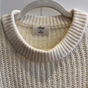 Wilfred Ivory Crewneck Knit Sweater